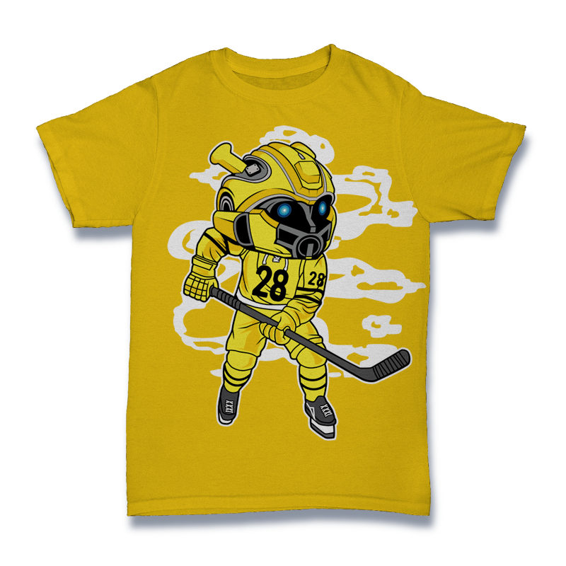 Hockey Player Bumblebee Tshirt