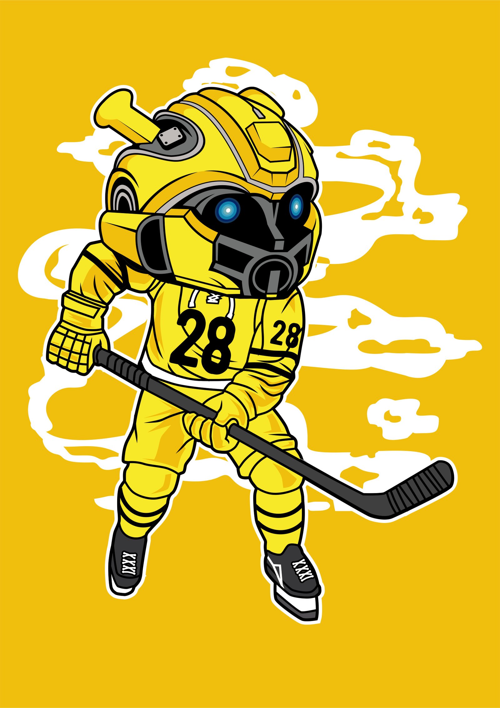 Hockey Player Bumblebee