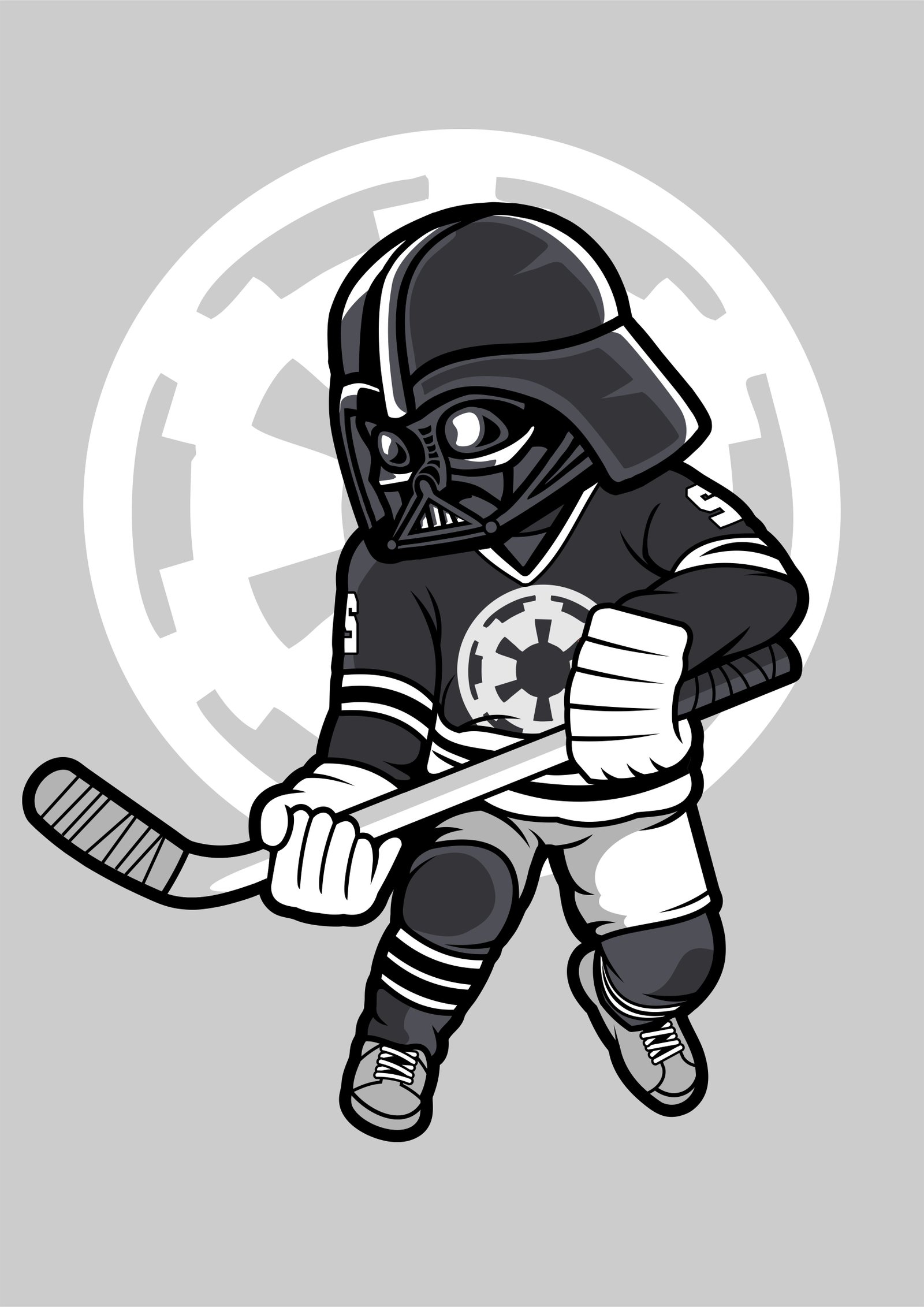 Hockey Player Darth Vader