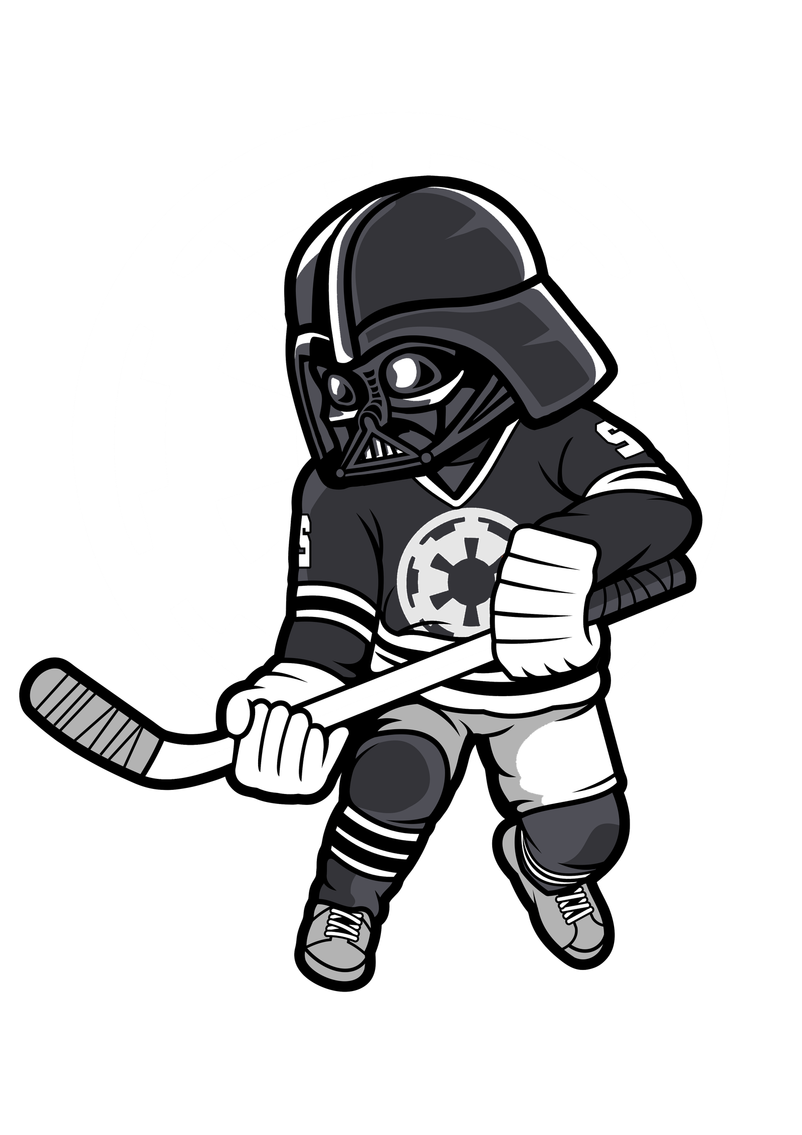 Hockey Player Darth Vader