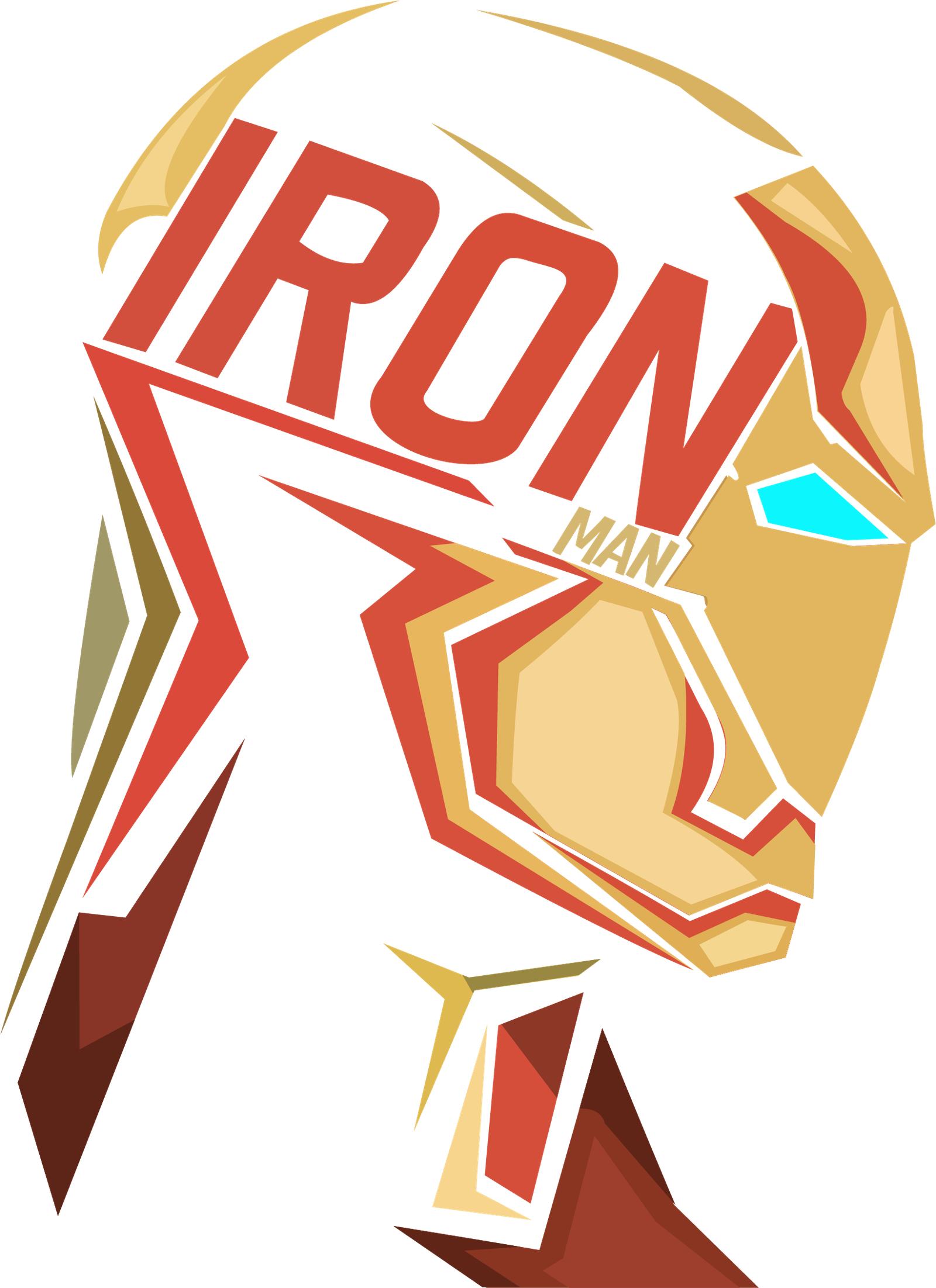 Iron man Face en Vectores