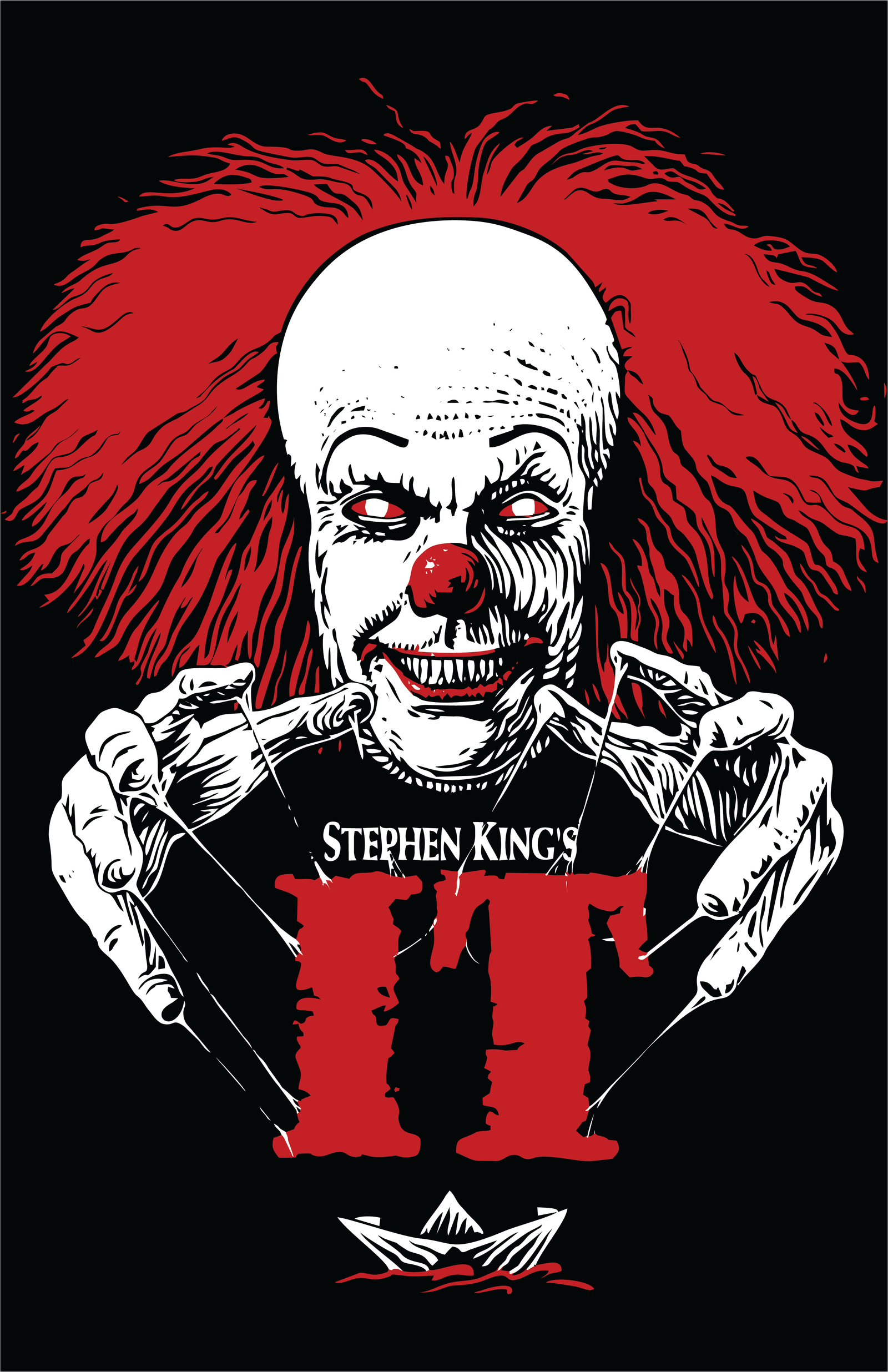 It Pennywise Clasico Vector Black