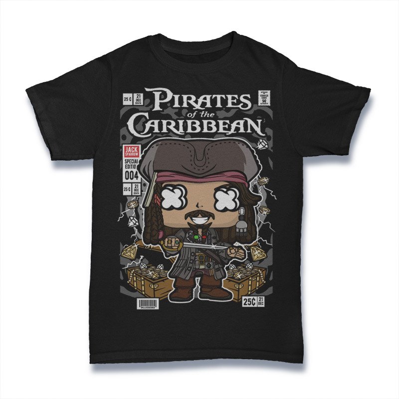 Jack Sparrow Pirates Of The Caribbean Tshirt