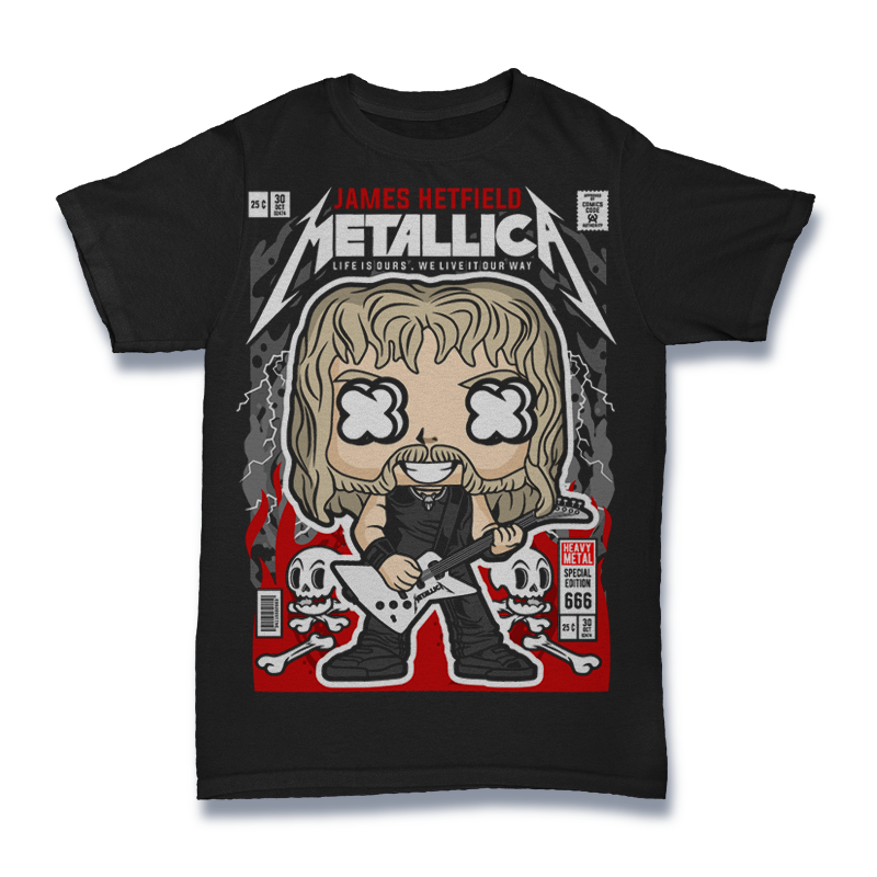 James Hetfield Metallica Tshirt