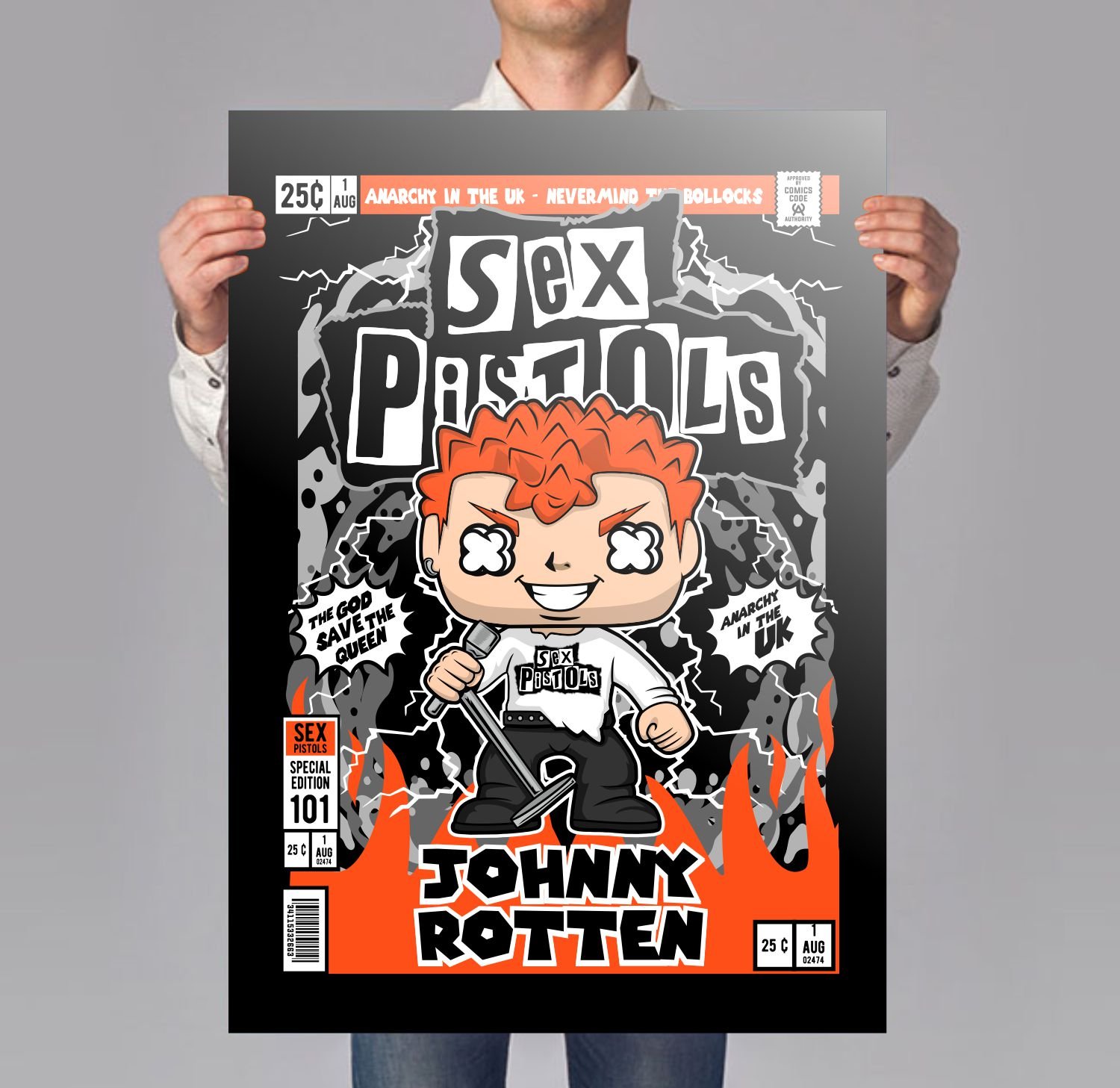 Johnny Rotten Sex Pistols Poster