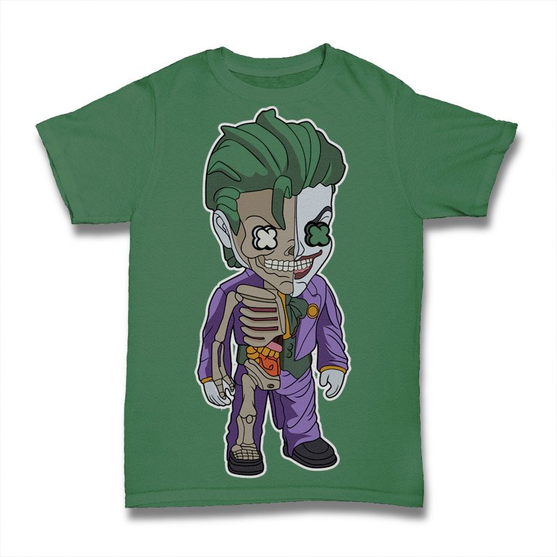 Joker Half Skeleton Tshirt