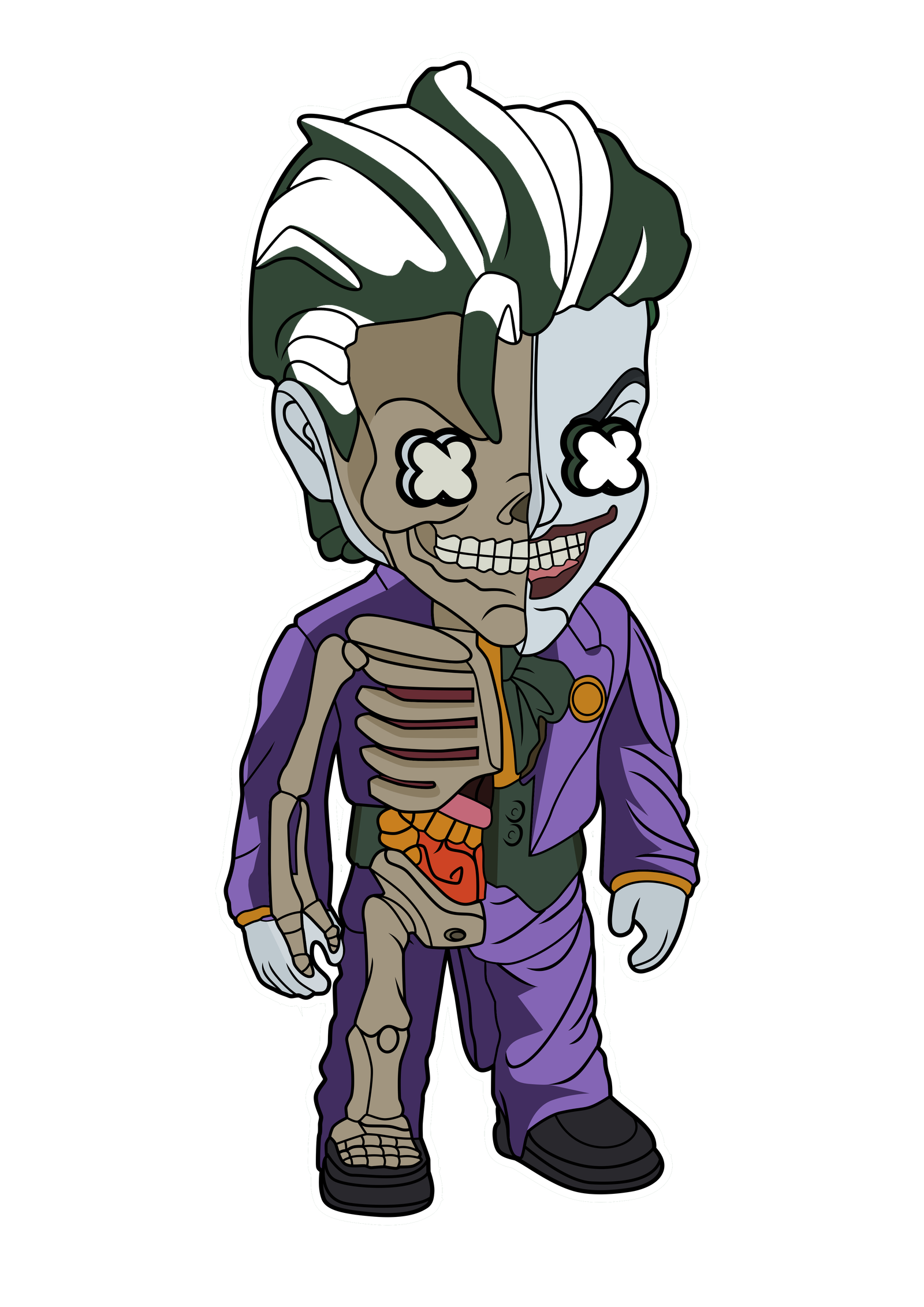 Joker Half Skeleton