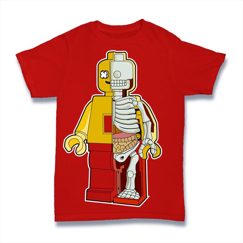 Lego Half Skeleton Tshirt