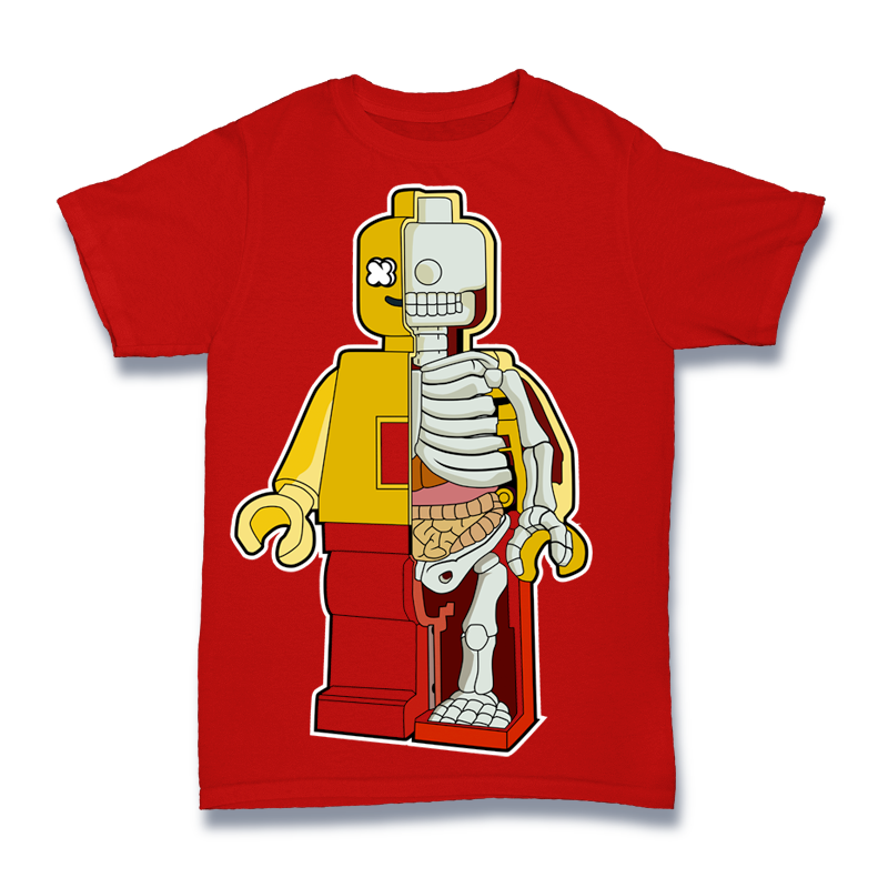 Lego Half Skeleton Tshirt
