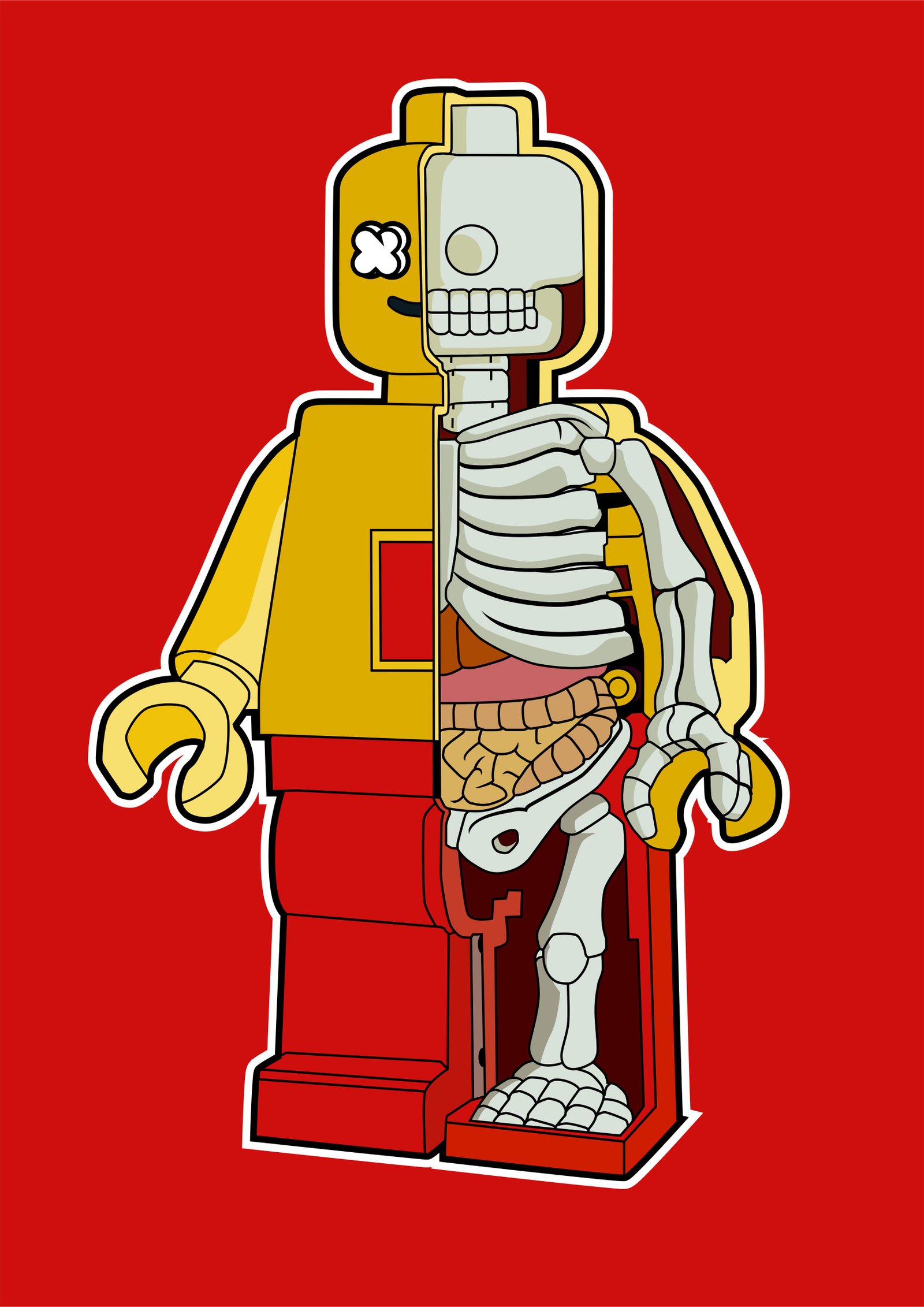 Lego Half Skeleton