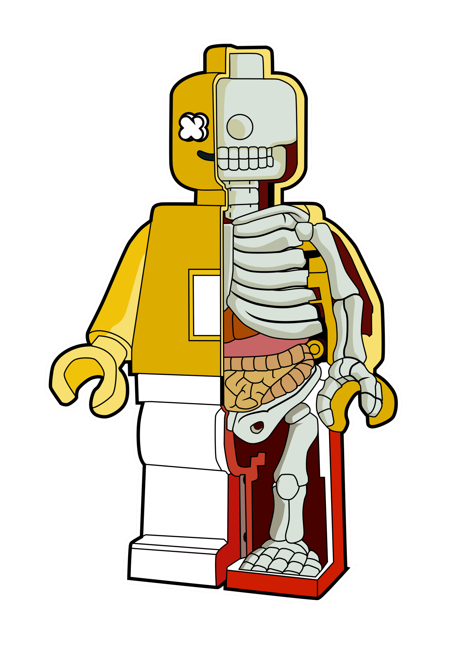 Lego Half Skeleton