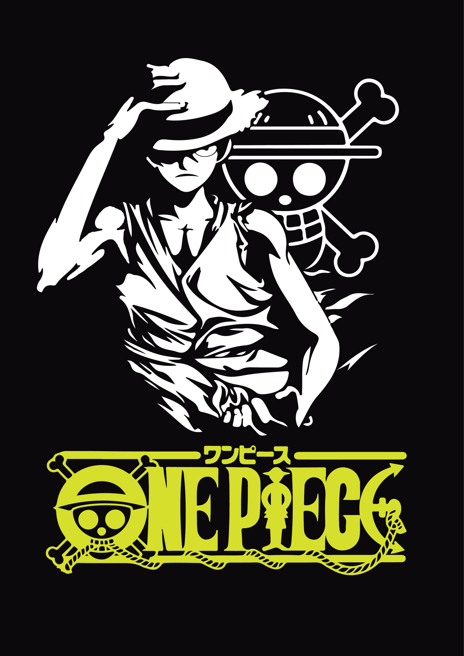 Luffy One Piece Black (1)