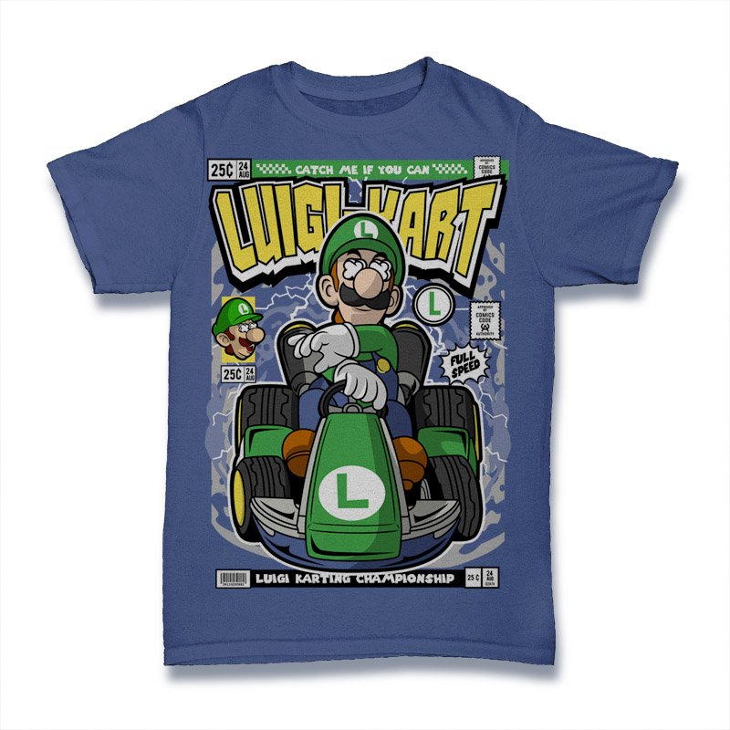 Luigi Karting Tshirt