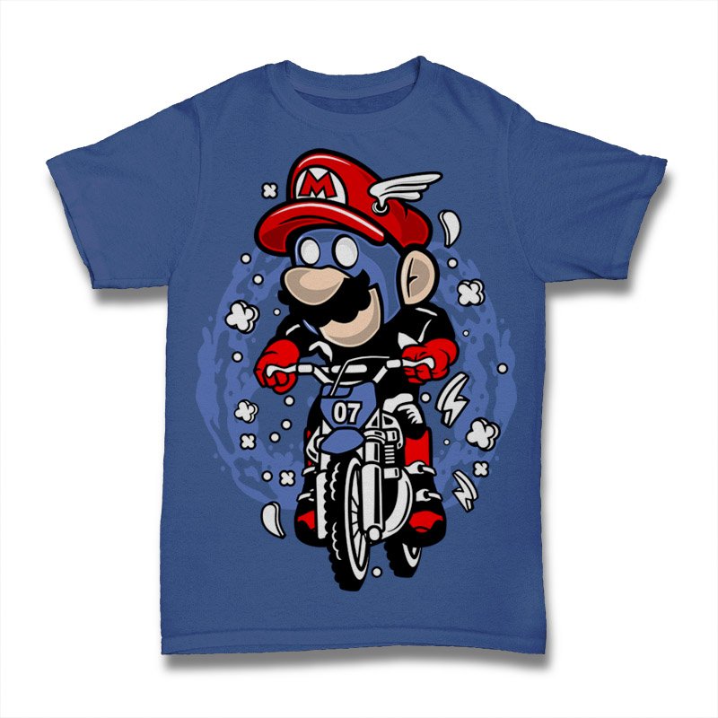 Mario Biker Tshirt