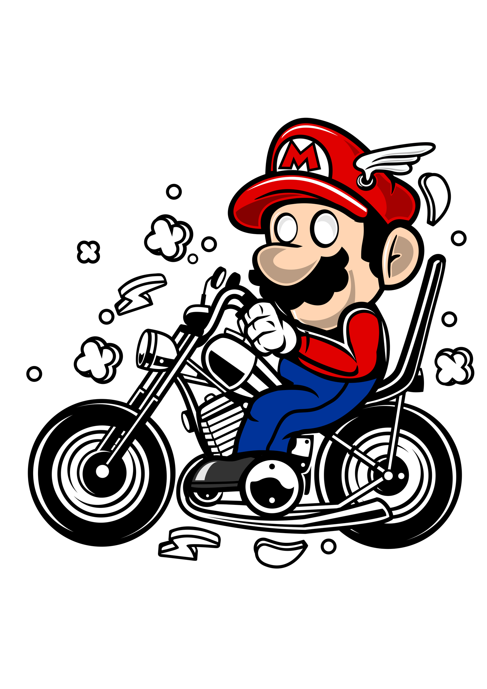 Mario Chopper Rider