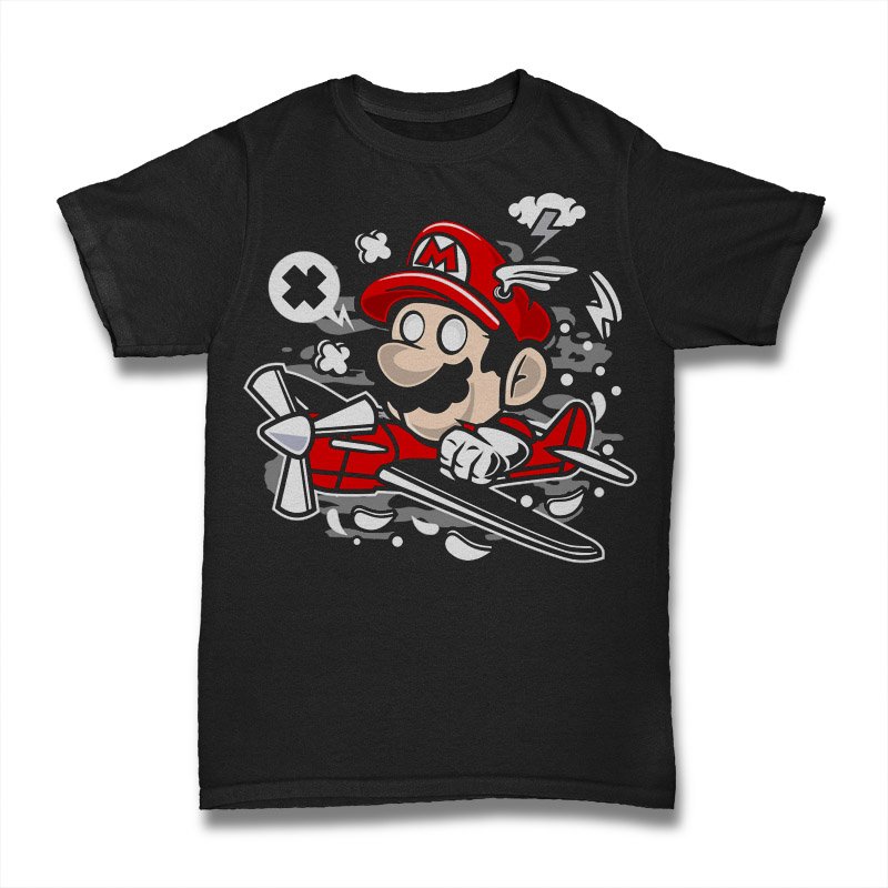 Mario Pilot Tshirt