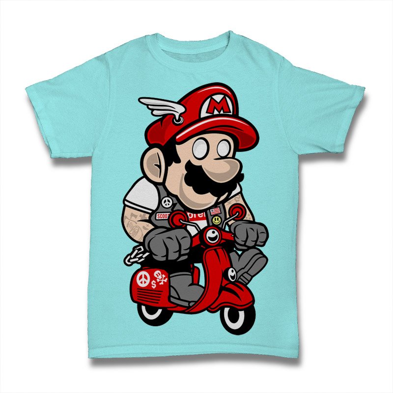 Mario Scooter Tshirt