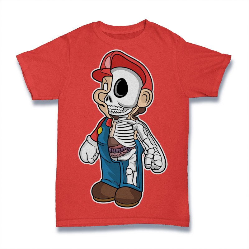 Mario Skeleton Tshirt