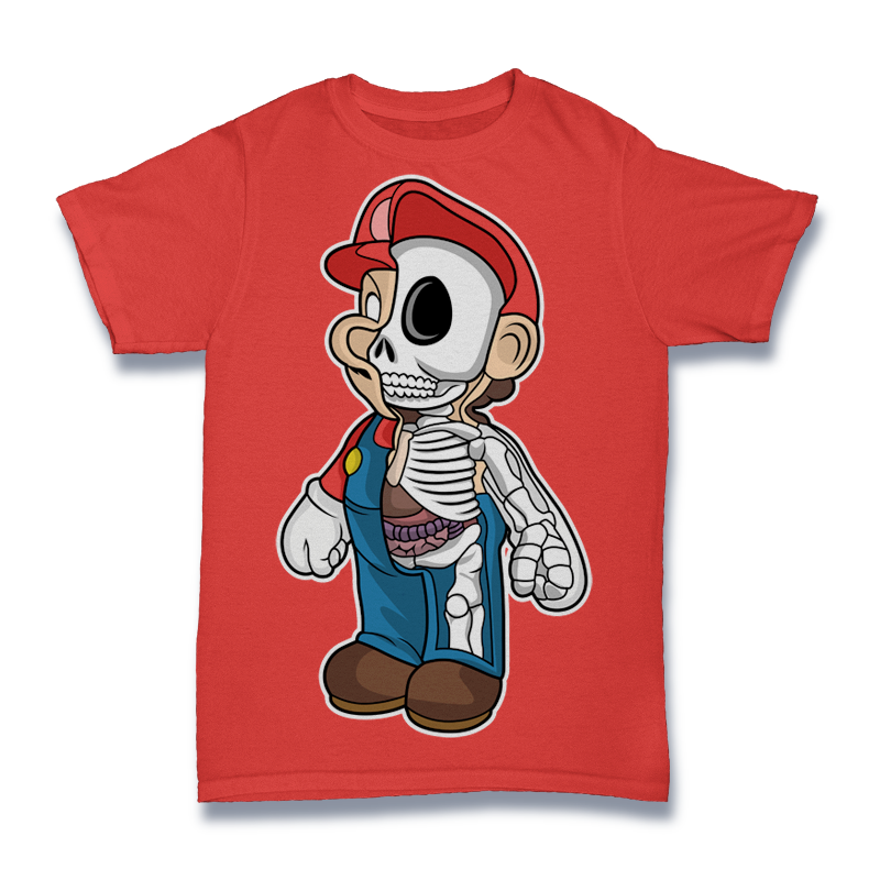 Mario Skeleton Tshirt