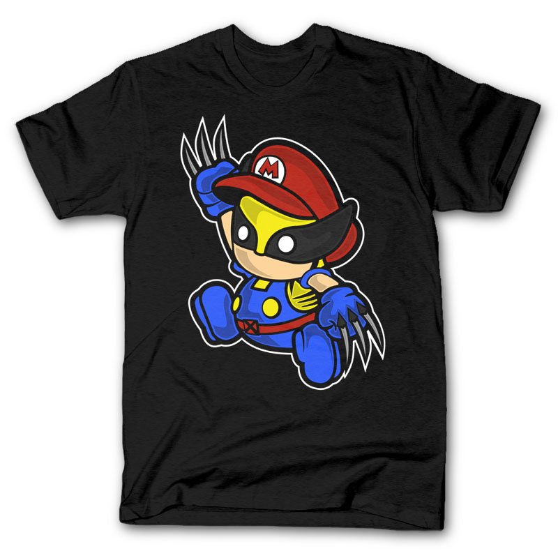 Mario Wolverine Tshirt
