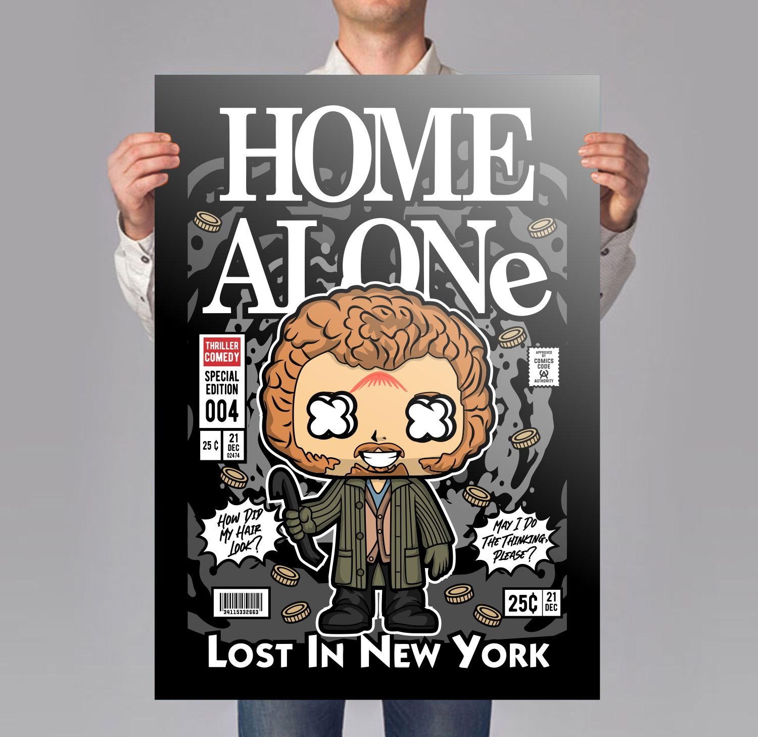 Marv Home Alone Poster