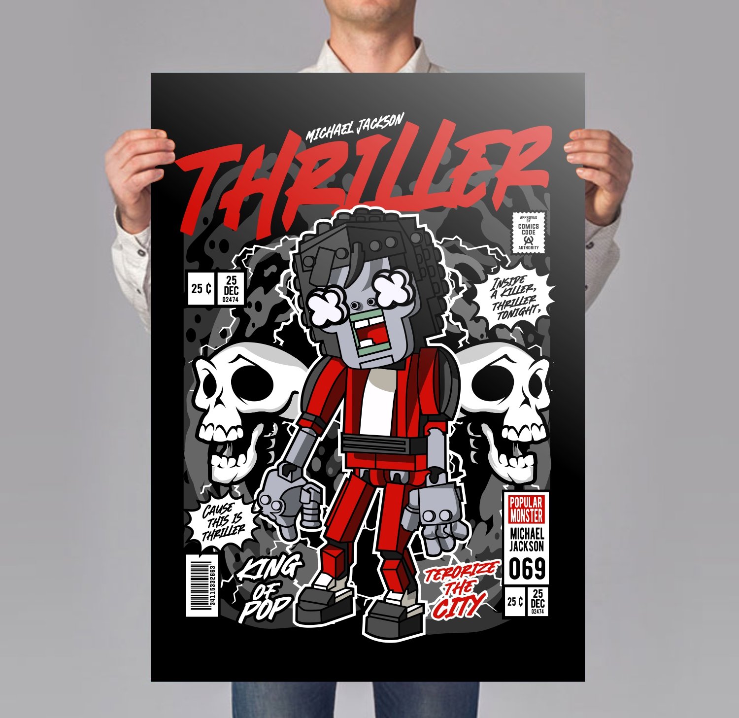 Michael Jakson Zombie Poster