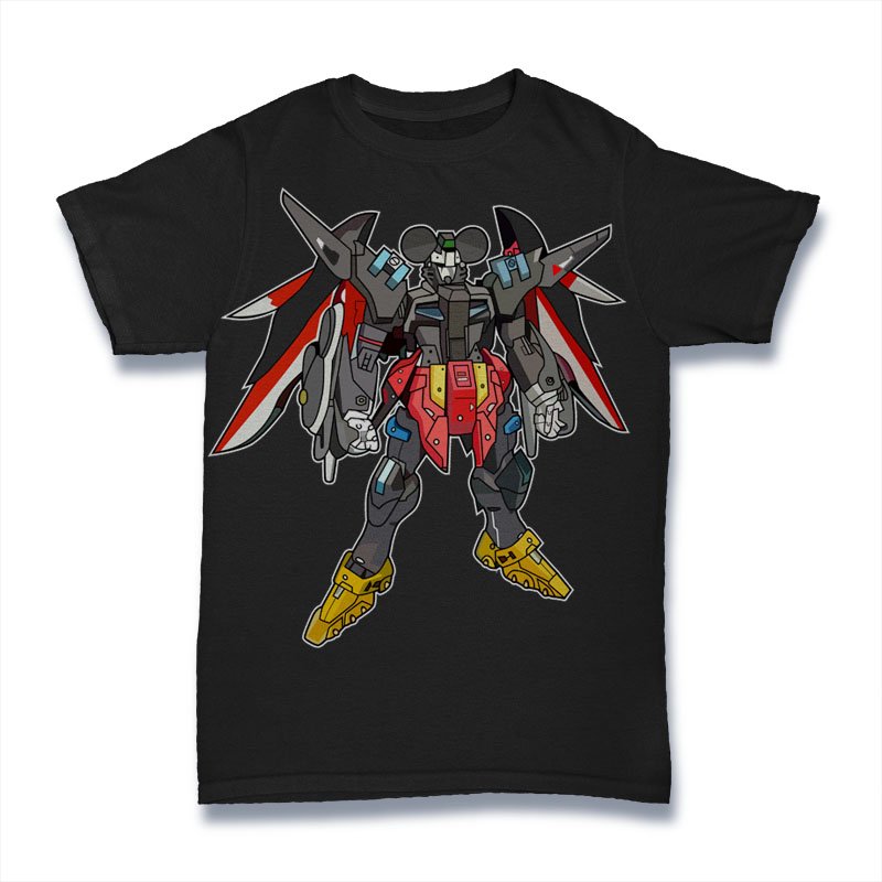 Mickey Gundam Tshirt
