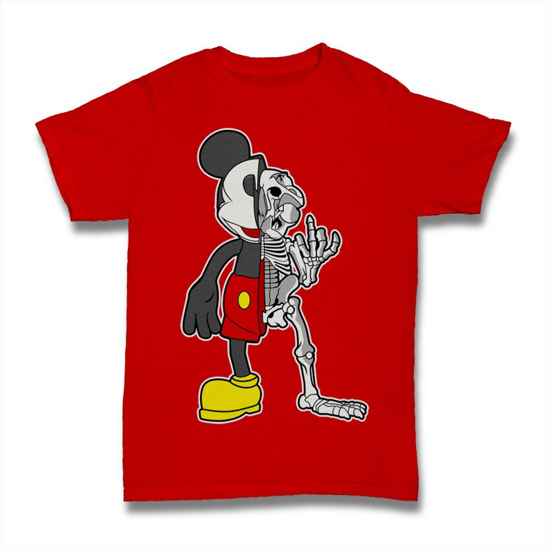 Mickey Skeleton Tshirt
