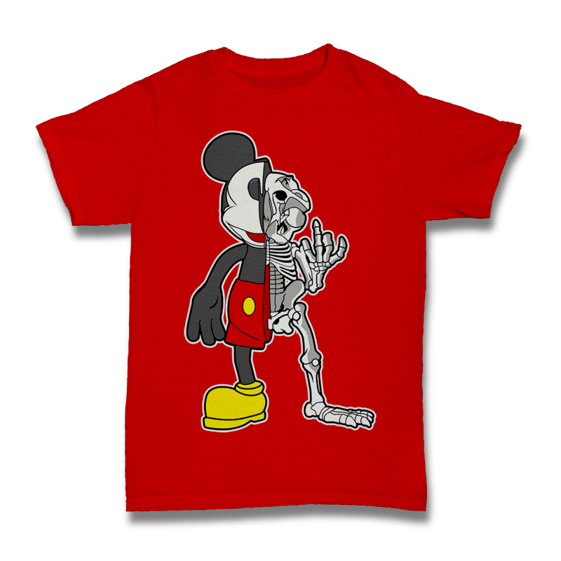 Mickey Skeleton Tshirt