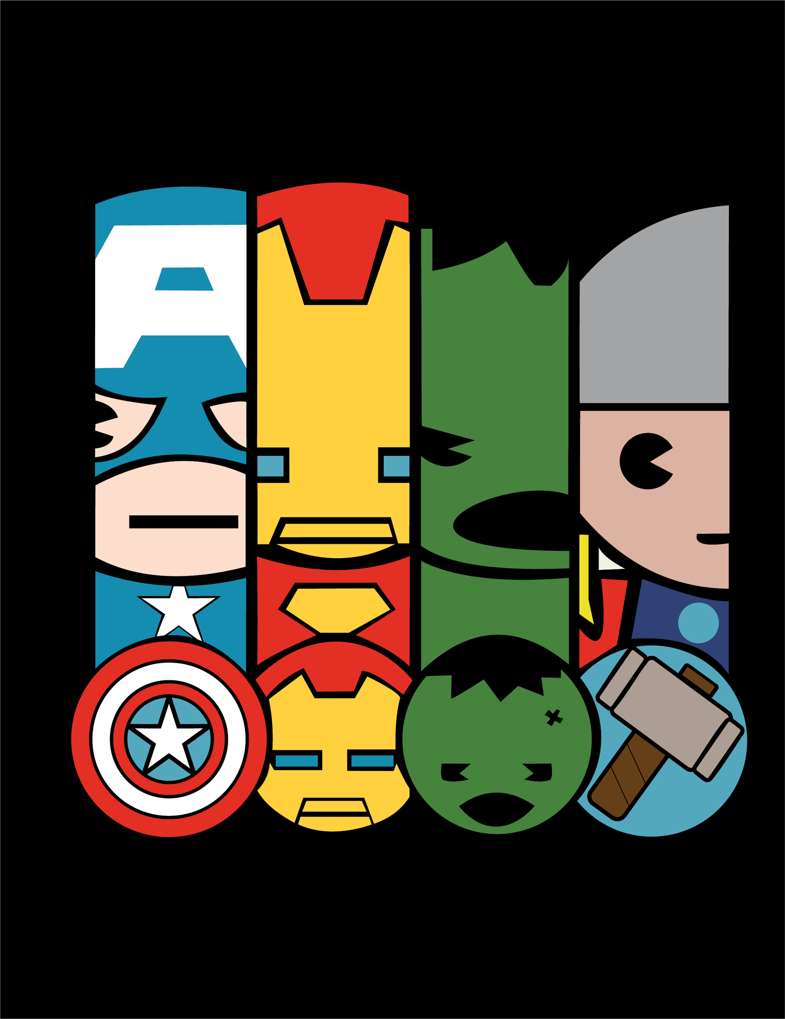 Mini Avengers Black