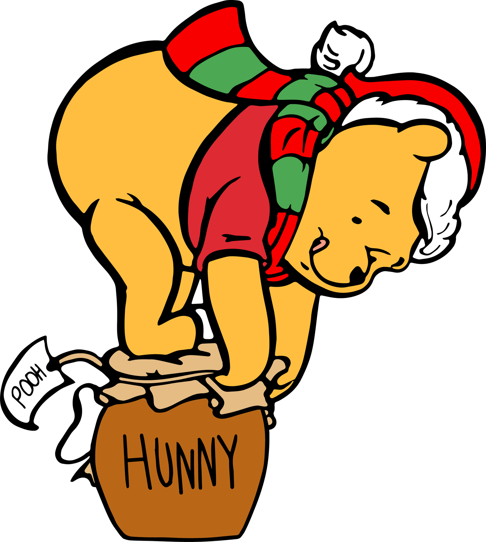 MooSVG – Winnie Christmas (13) – PNG