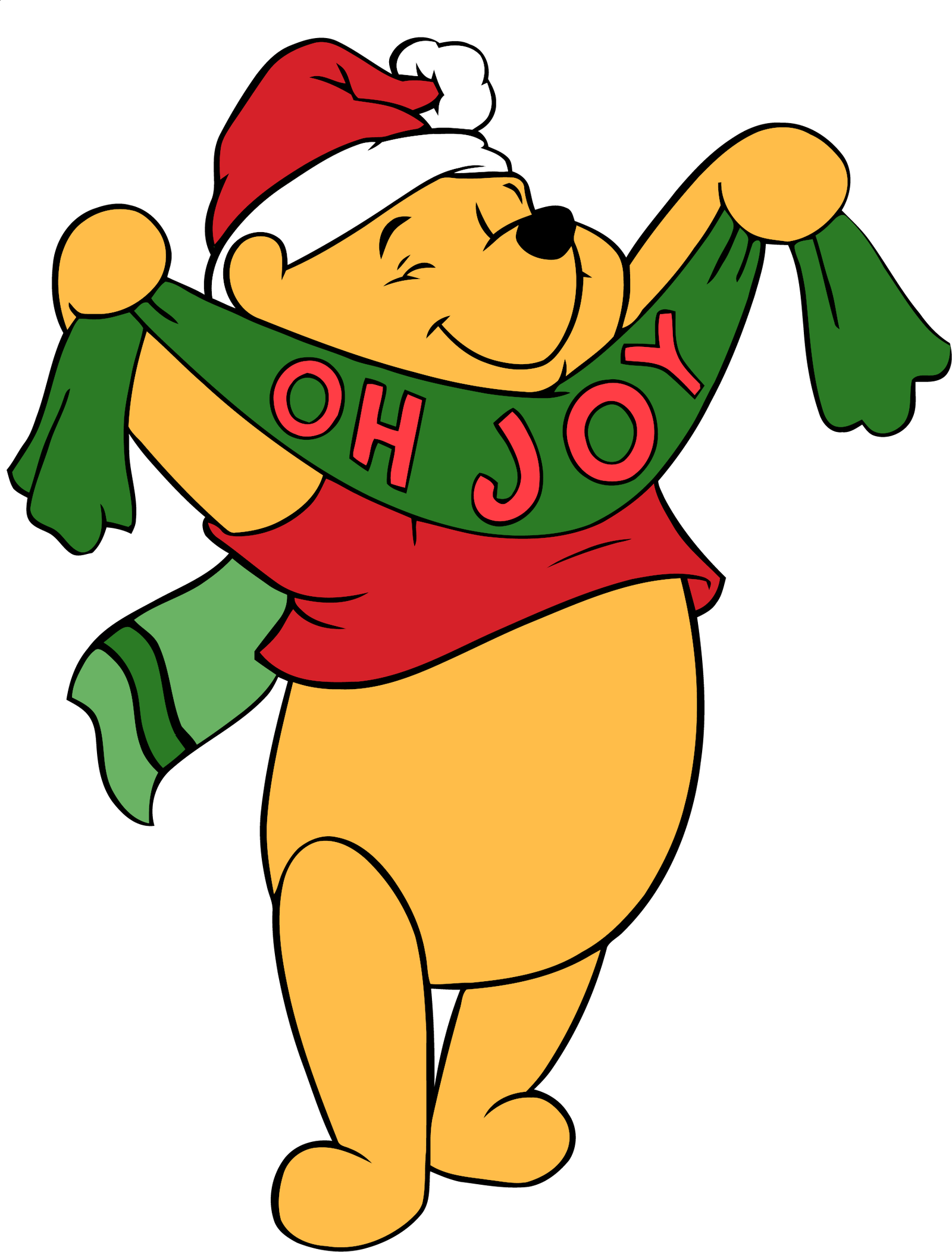 MooSVG – Winnie Christmas (20) – PNG