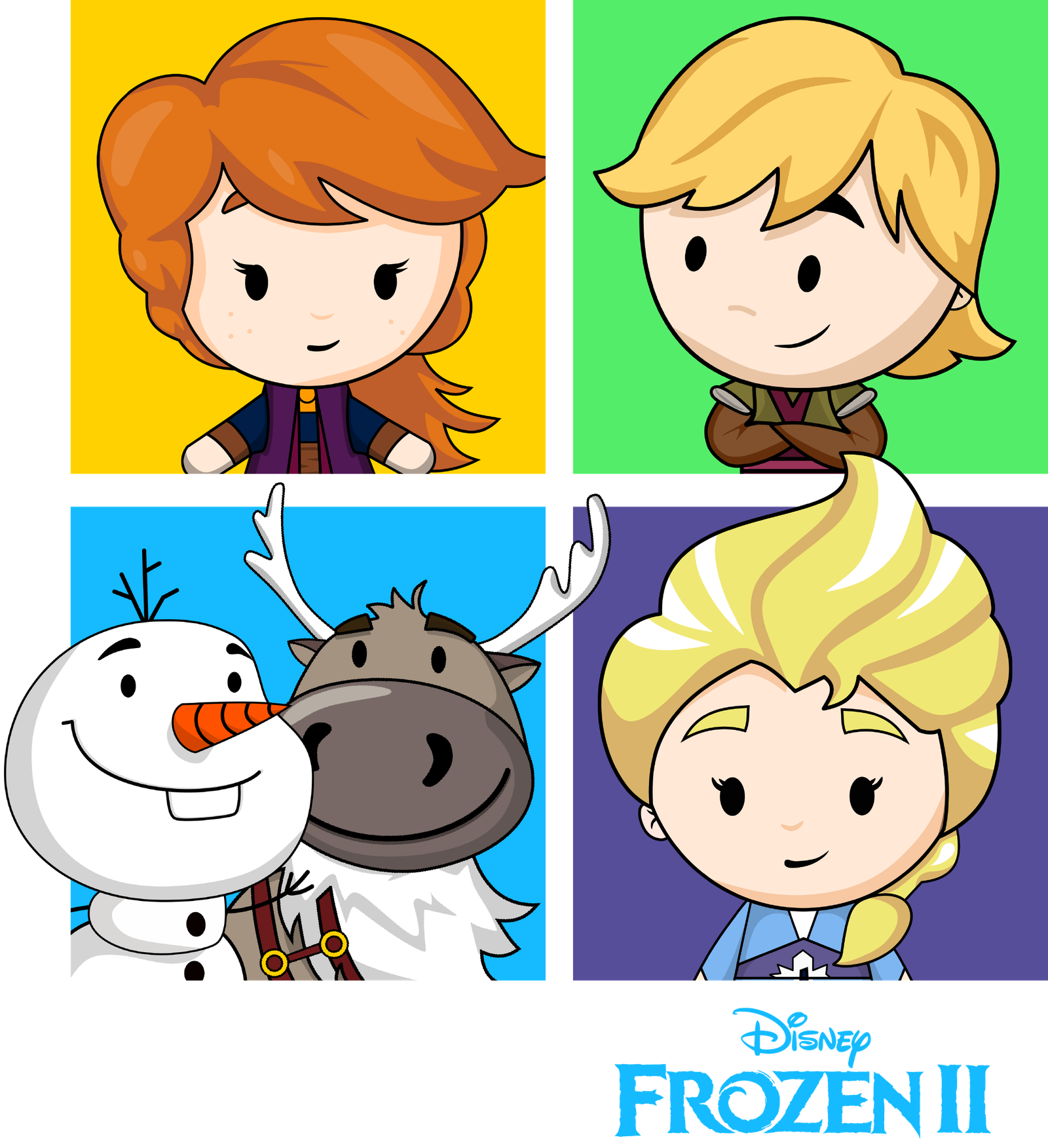 PACK FROZEN- 4 PERSONAJES