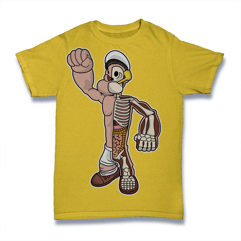 Popeye Skeleton Tshirt