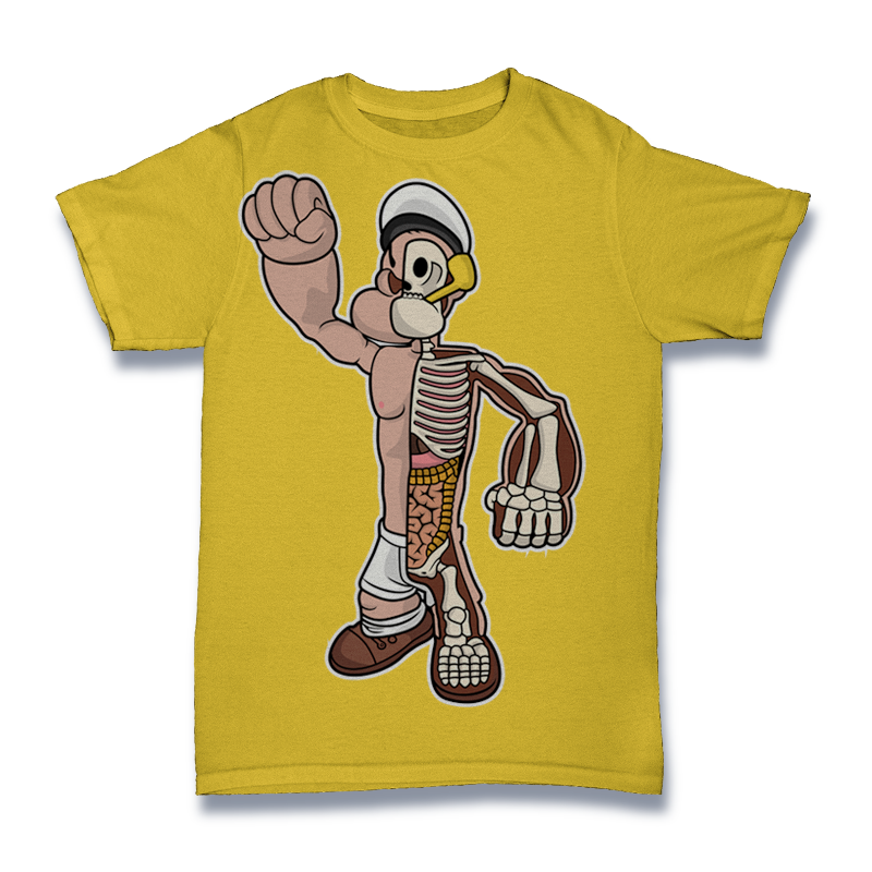 Popeye Skeleton Tshirt