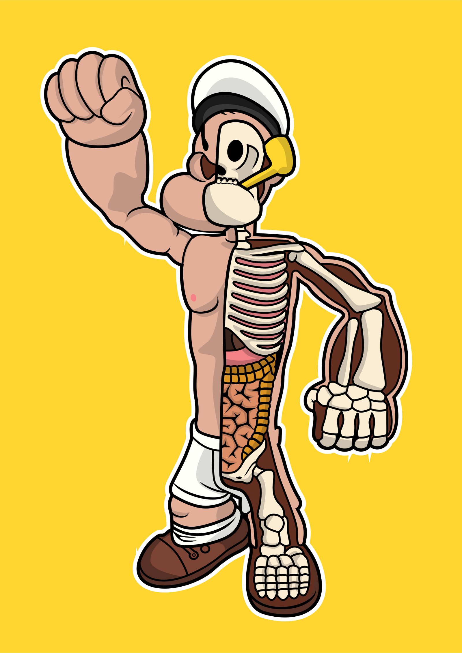 Popeye Skeleton