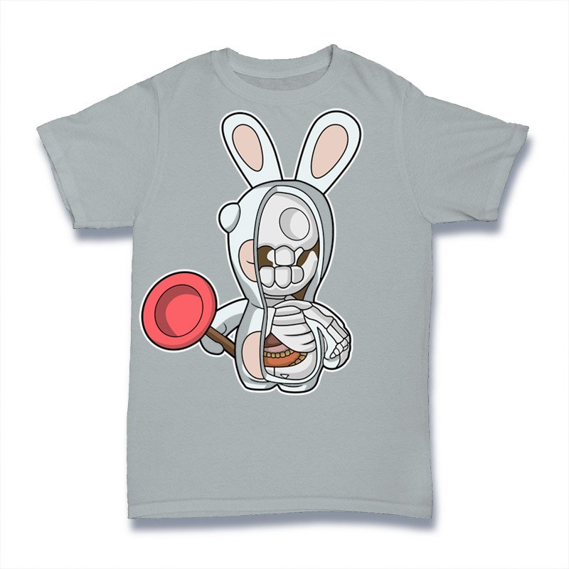 Rabbit Half Skeleton Tshirt