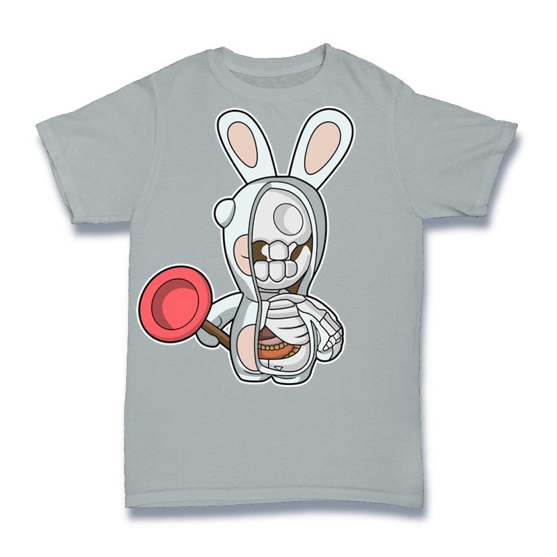 Rabbit Half Skeleton Tshirt