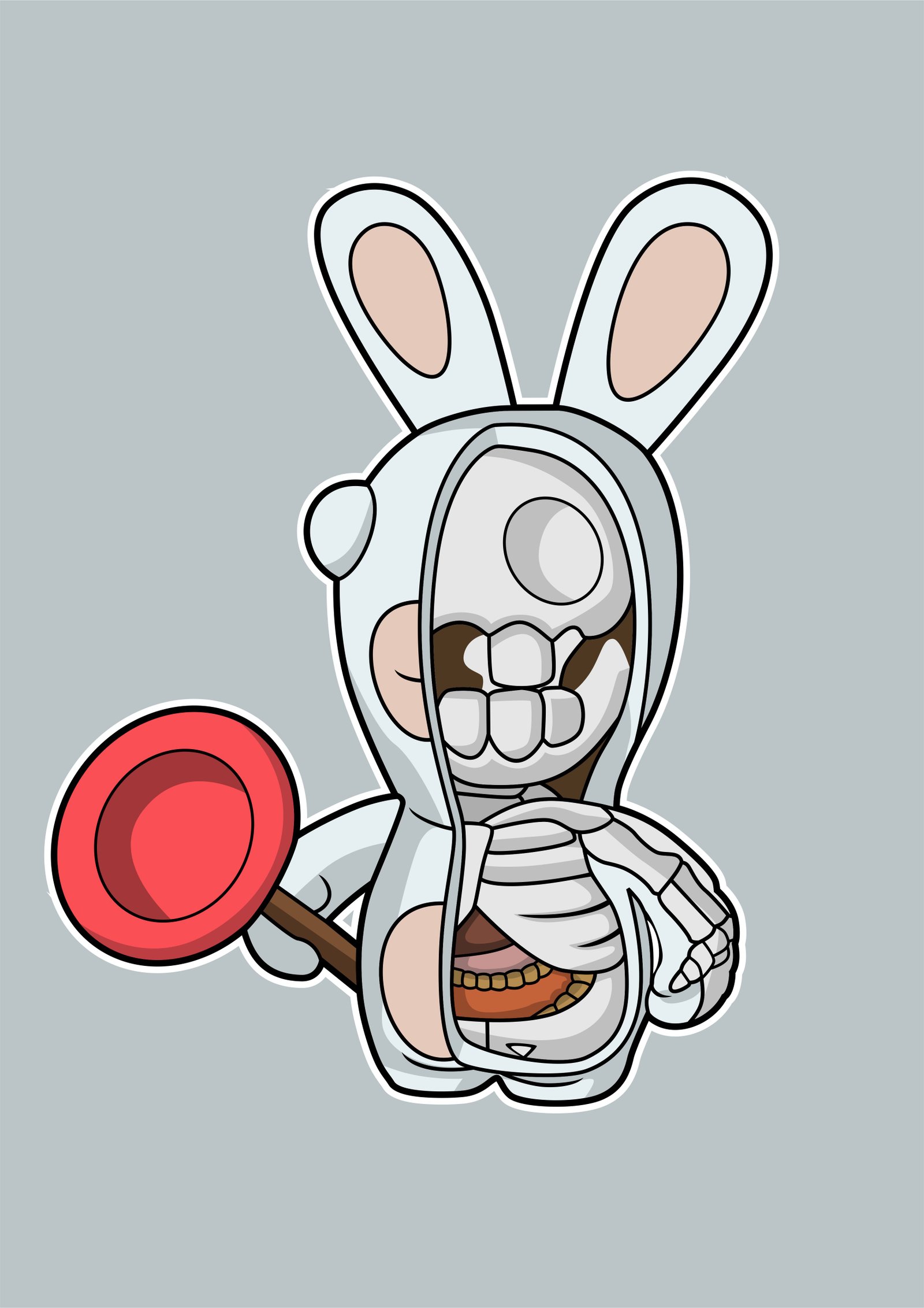Rabbit Half Skeleton