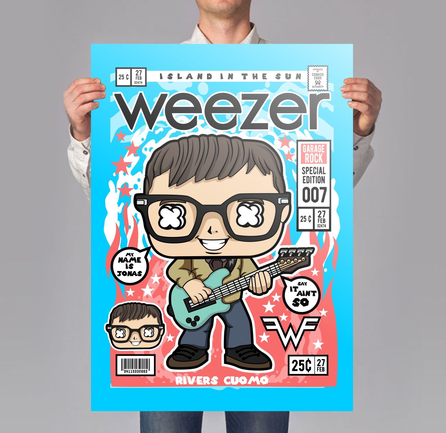 Rivers Cuomo Weezer Poster