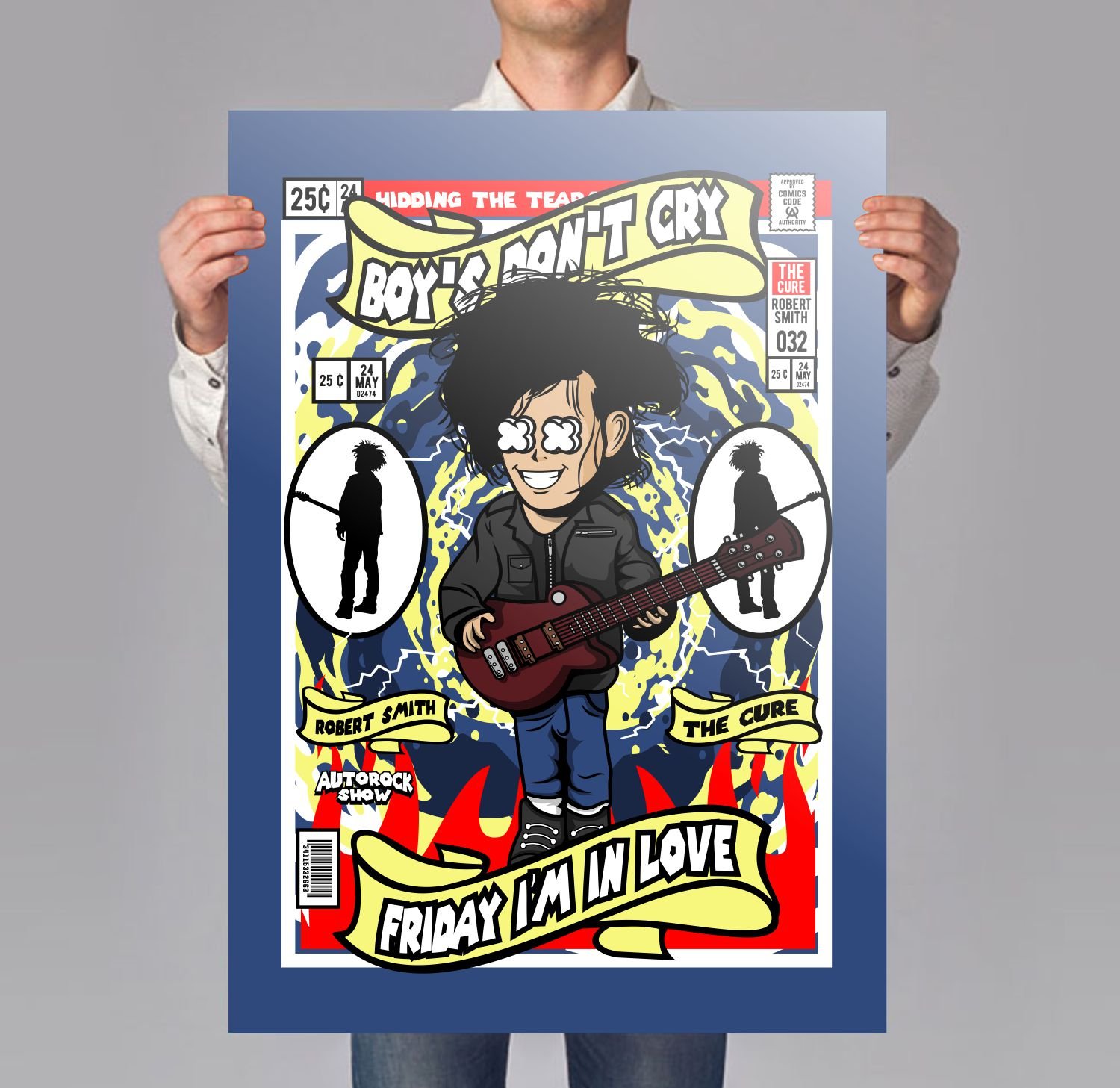 Robert Smith The Cure Poster