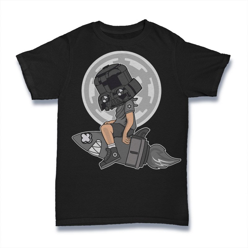 Rocket Darth Vader Boy Tshirt