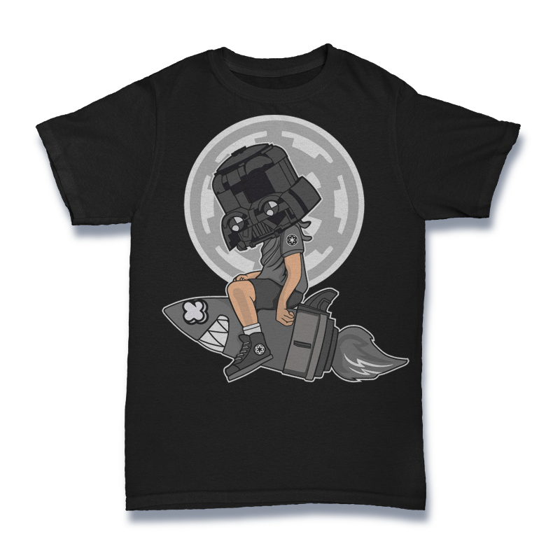Rocket Darth Vader Boy Tshirt