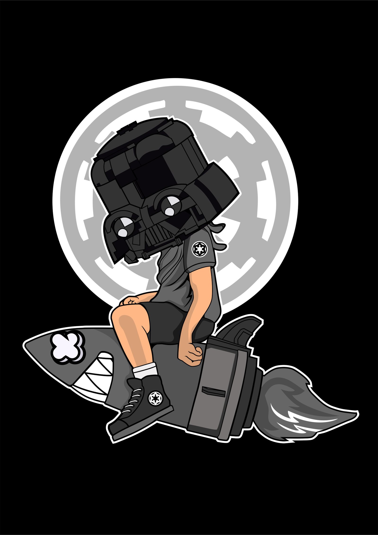 Rocket Darth Vader Boy