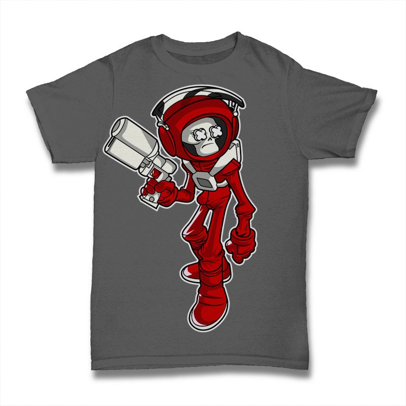 Skull Astronaut Tshirt