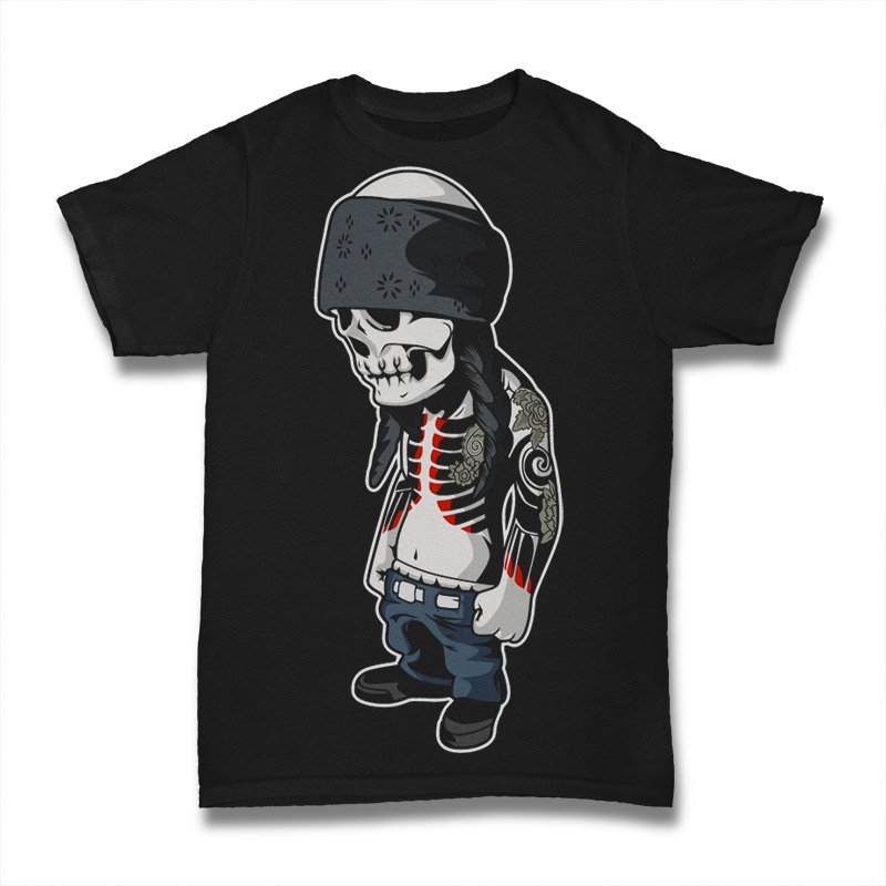 Skull Head Tattoo Tshirt
