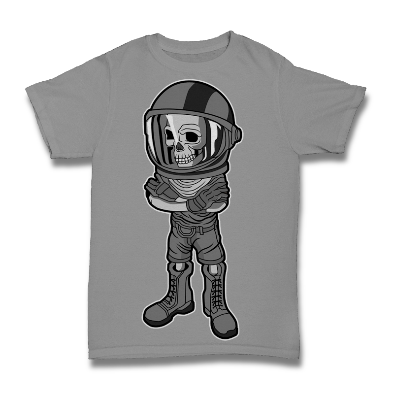 Skull Helmet Tshirt