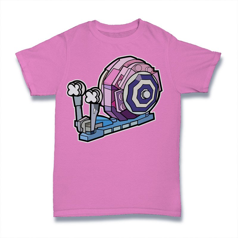 Snail Brick Lego Tshirt