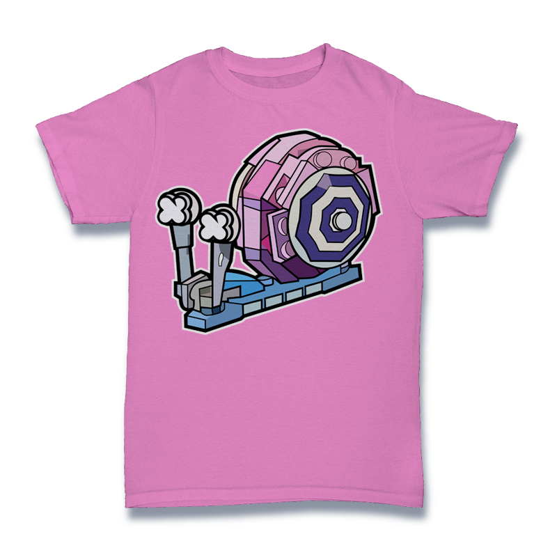 Snail Brick Lego Tshirt