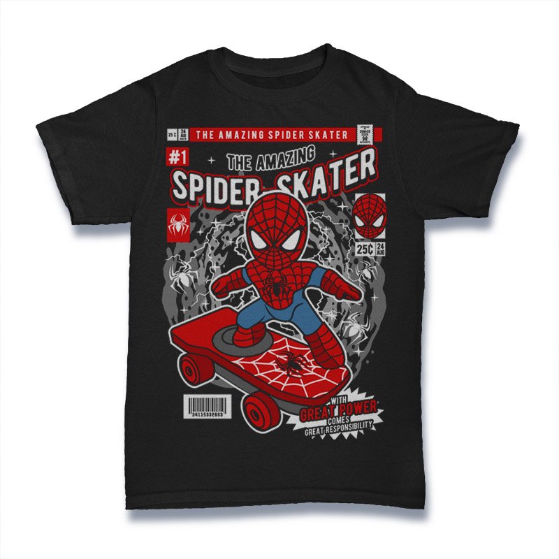 Spiderman Skateboard Tshirt